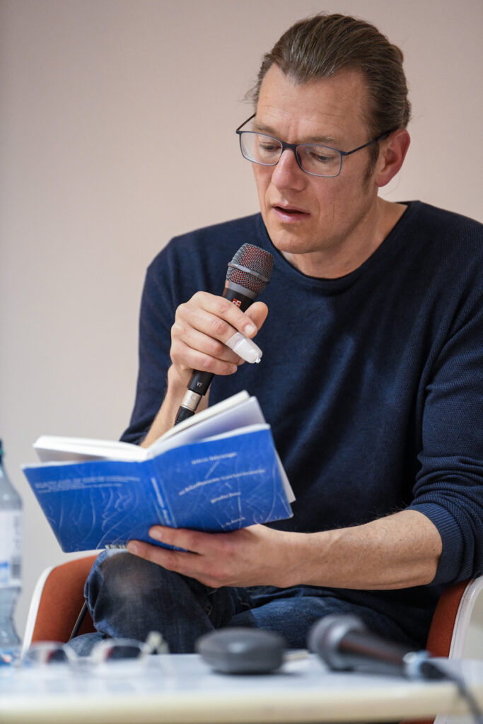 Nico Bleutge während seiner Lesung