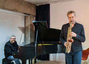 Bernard Sinz (Flügel) und Dieter Kraus (Saxofon)